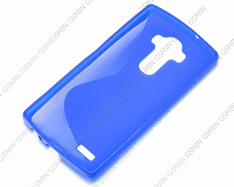 Чехол силиконовый для LG G4 H818 S-Line TPU (Синий)