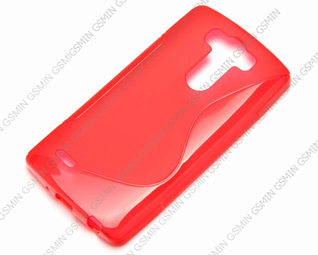 Чехол силиконовый для LG G3 D855 S-Line TPU (Красный)