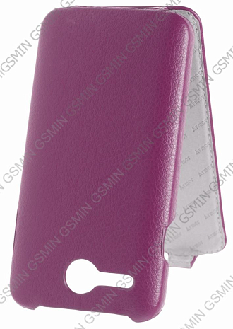 Кожаный чехол для Lenovo A680 Armor Case "Full" (Фиолетовый)