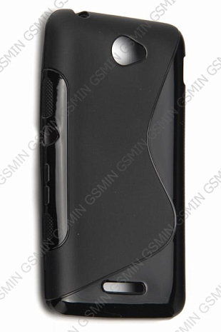 Чехол силиконовый для Sony Xperia E4 S-Line TPU (Черный)
