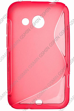 Чехол силиконовый для HTC Desire 200 S-Line TPU (Красный)