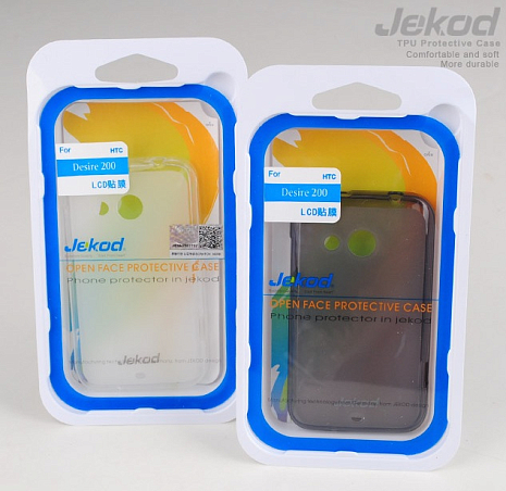 Чехол силиконовый для HTC Desire 200 Jekod (Черный)