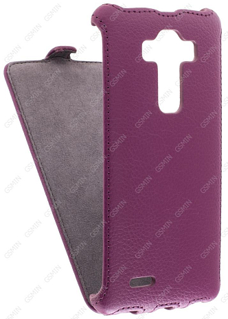 Кожаный чехол для LG G4 H818 Armor Case (Фиолетовый)
