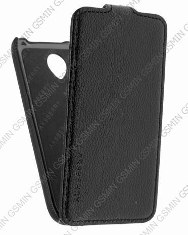 Кожаный чехол для Lenovo S750 Aksberry Protective Flip Case (Черный)