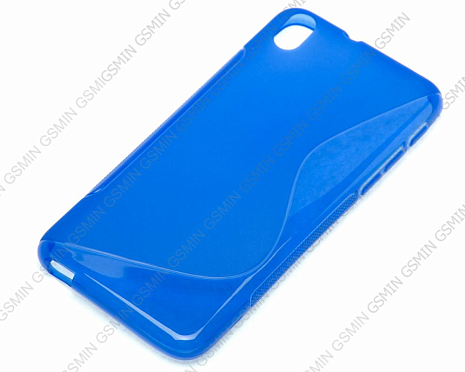 Чехол силиконовый для HTC Desire 816 S-Line TPU (Синий)