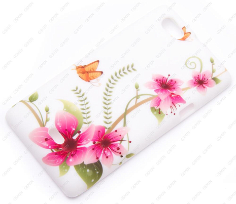 Чехол силиконовый для Sony Xperia Miro / ST23i с Рисунком N6