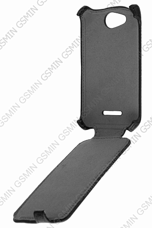 Кожаный чехол для Explay Joy TV Gecko Case (Черный)