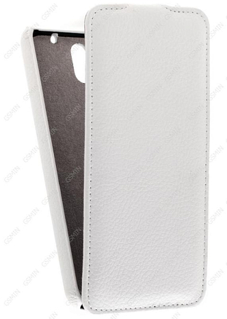 Кожаный чехол для HTC Desire 610 Art Case (Белый)