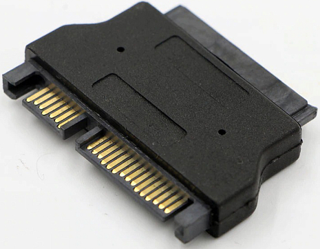 Адаптер переходник GSMIN A77 SATA - MicroSATA (Черный)