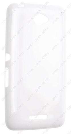 Чехол силиконовый для Sony Xperia E4 TPU (Белый)