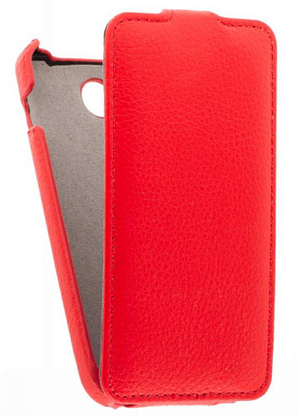 Кожаный чехол для Explay Joy Art Case (Красный)