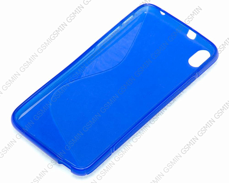 Чехол силиконовый для HTC Desire 816 S-Line TPU (Синий)