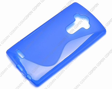 Чехол силиконовый для LG G4 H818 S-Line TPU (Синий)