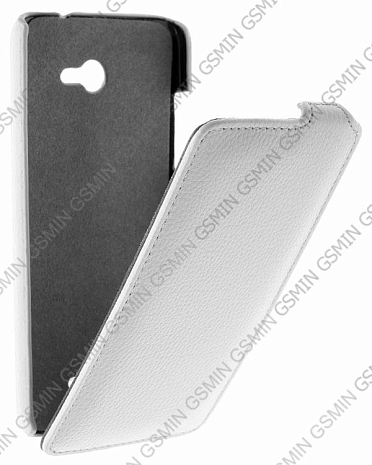 Кожаный чехол для HTC J Butterfly / X920e Art Case (Белый)