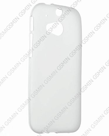 Чехол силиконовый для HTC One 2 M8 (Матовый Белый)