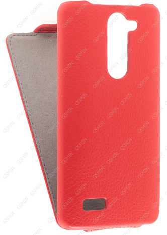 Кожаный чехол для LG L Bello D335 Art Case (Красный)
