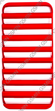 Чехол-накладка для Apple iPhone 5/5S/SE Лесенка (Красный)