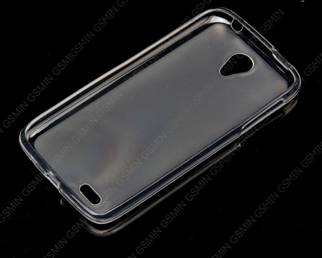 Чехол силиконовый для Lenovo S820 TPU Прозрачно-Матовый (Прозрачный)