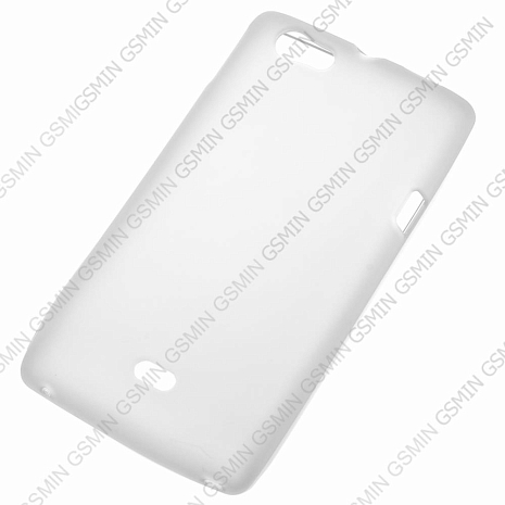 Чехол силиконовый для Sony Xperia Miro / ST23i TPU (Белый)