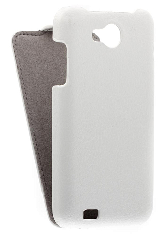 Кожаный чехол для Explay Joy Art Case (Белый)