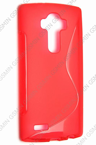 Чехол силиконовый для LG G4 H818 S-Line TPU (Красный)