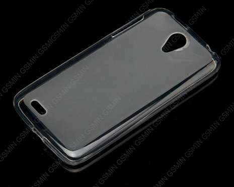 Чехол силиконовый для Lenovo S820 TPU Прозрачно-Матовый (Прозрачный)