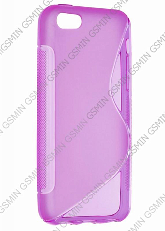 Чехол силиконовый для Apple iPhone 5C S-Line TPU (Фиолетовый)
