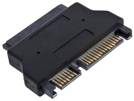 Адаптер переходник GSMIN A77 SATA - MicroSATA (Черный)