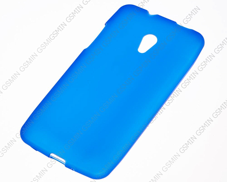Чехол силиконовый для HTC Desire 700 (Матовый Синий)
