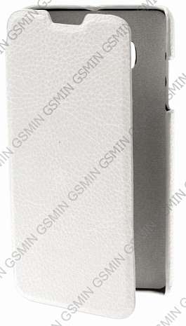 Кожаный чехол для Huawei Ascend Y300 Art Case Book (Белый)