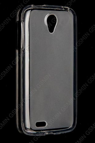 Чехол силиконовый для Lenovo S820 TPU Прозрачно-Матовый (Прозрачный)