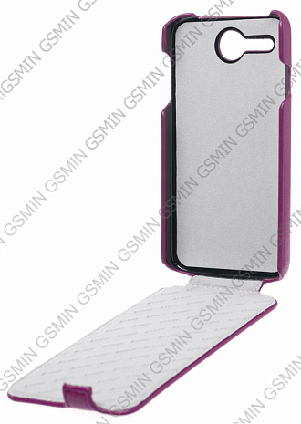 Кожаный чехол для Lenovo A680 Armor Case "Full" (Фиолетовый)