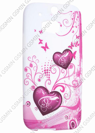 Чехол силиконовый для HTC One 2 M8 с Рисунком N5