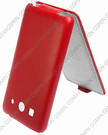 Кожаный чехол для Huawei Ascend G525 Art Case (Красный)