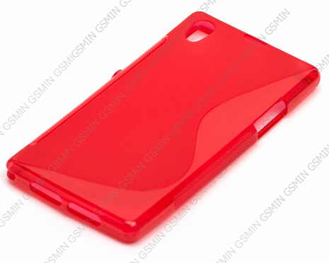 Чехол силиконовый для Sony Xperia M2 S-Line TPU (Красный)