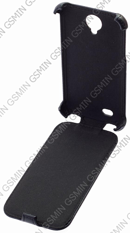 Кожаный чехол для Lenovo S750 Armor Case (Черный)