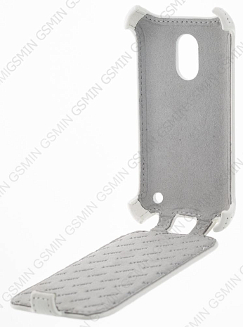 Кожаный чехол для Nokia Lumia 620 Armor Case (Белый)