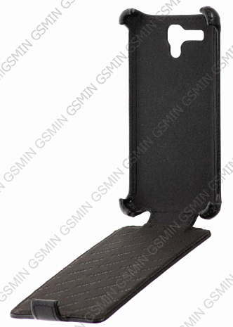 Кожаный чехол для Lenovo A396 Armor Case (Черный)