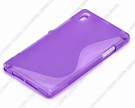 Чехол силиконовый для Sony Xperia M2 S-Line TPU (Фиолетовый)