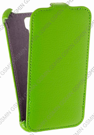 Кожаный чехол для Explay Flame Armor Protective Case (Зеленый)