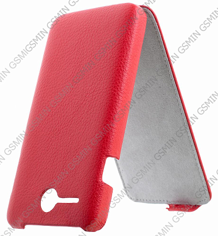 Кожаный чехол для Lenovo A680 Art Case (Красный)