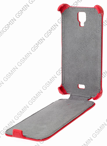 Кожаный чехол для Explay Vega Armor Case (Красный)