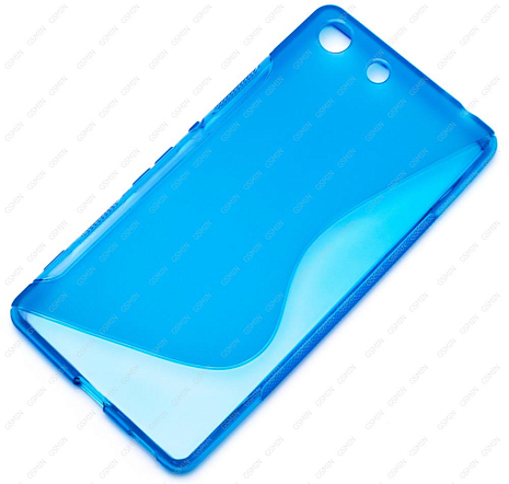 Чехол силиконовый для Sony Xperia M5 S-Line TPU (Синий)