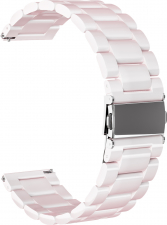 Ремешок акриловый GSMIN Adamantine 20 для Samsung Galaxy Watch 4 Classic 46мм (Светло-розовый)