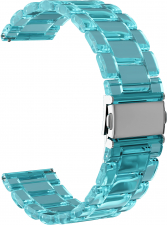 Ремешок акриловый GSMIN Adamantine 20 для Samsung Galaxy Watch 4 Classic 46мм (Голубой)