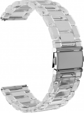 Ремешок акриловый GSMIN Adamantine 20 для Samsung Galaxy Watch 4 Classic 46мм (Прозрачный)